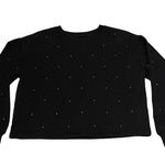 Gap Vintage Soft Cropped Rhinestone Sweatshirt Color Black Size XSmall Photo 0