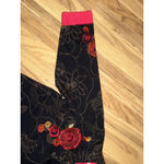 Tantrums Collection Women's Large Outfit Jacket Pants Embroidered Floral Black Photo 3