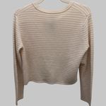 Magaschoni 100% Cashmere Striped Cropped Cardigan – Size M – NWT – MSRP $255 Photo 1