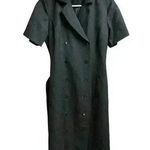Pendleton  Black Shift Belted Dress 100% Virgin Wool Career Fully Lined Photo 0