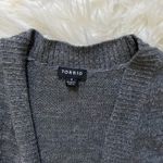 Torrid  Charcoal Cardigan with Lace-Up Sleeves Photo 2