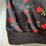 Motel Rocks  Rose Floral Black Bomber Jacket Pinup Retro Rockabilly Size Small S Photo 5