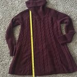 cupio  Women’s Burgandy Long Sleeve Turtleneck Pullover Sweater Sz Medium Photo 5