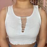Brandy Melville Diamond White Tank Top Photo 3