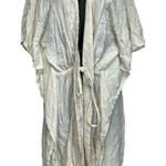 Sweet Magnolia Off White Cream Lace Tie Waist Lightweight Cardigan OS Size M Photo 0