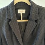 Laundry by Shelli Segal  Gray Black Houndstooth Jacket Blazer Size 8 Photo 1