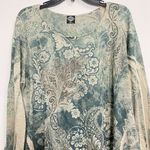 Cal Style Women’s XL Colorful Boho Style Shirt Fairycore Fairy AB Rhinestone Photo 2