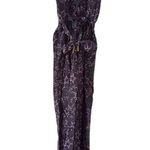 Paloma Blue “Eclipse” star print silk crepe de chine navy sleeveless jumpsuit Photo 9