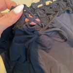 Ale By Alessandra  Free Spirit Crochet-Trim Bikini Bottom in Black Photo 5