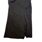 Lulus  Black Off The Shoulder Maxi Dress High Slit Formal Evening Gown Size L Photo 3
