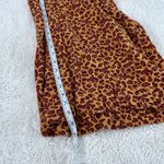 Free People Bennie Leopard Print Button Fly Wide Leg Pants Sz 4 Boho Indie Art Photo 6