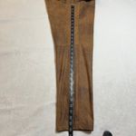 Chico's  Faux-Suede Worn Luggage Slim Pants Size XL/16 Regular Western Boho Photo 12