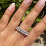 Lulus cubic zirconia diamond band ring  Photo 6