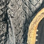 Disney World Sz XL Frontierland Western Black Corduroy Jacket Faux Fur Trim Photo 12