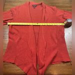 Eileen Fisher  Size XL Serno Burnt Orange Open Front Waterfall Cardigan Photo 4
