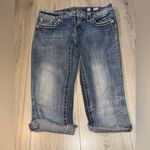 Miss Me  easy capri crop cropped blue jeans denim Photo 0