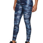 Nike  Dri-FIT One Womens Mid-Rise Camo Leggings Thunder Blue Size Small NEW‎ Photo 0