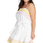 Lisa Marie Fernandez X Target Dress Ric Rac Sleeveless Mini White Yellow Pink S Photo 3