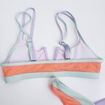SheIn Ribbed Tri-Color Strappy Bikini Photo 6