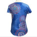 Chico's WEEKENDS by Chico’s Blue Mandala T Shirt Size Small Photo 2