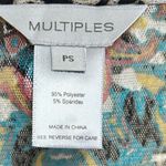 Multiples  Jacket Petite Small Semi Sheer Bell Sleeves Animal Print Lagenlook Photo 5