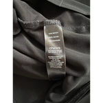 Chico's  Travelers Mock Turtle Neck Black Top Sz 2 Large Blouse Slinky Back Zipper Photo 5