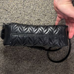 Vera Wang Simply Vera Black Quilted Crossbody Purse Photo 4