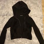 Brandy Melville Double Zipper Cropped Zip Up Jacket Photo 1