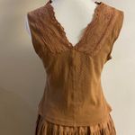 Free People  Gesibelle in Macadamia Brown skirt set A line Medium NWT Photo 11