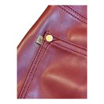 Judy Blue  High Rise Tummy Control Faux Leather Pants‎ Red Women Size 9/29 NWT Photo 9