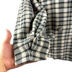 We The Free Luminary Plaid Flannel Jacket Blazer Double Breasted Neutral Tan S Photo 3