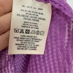 Anthropologie Akemi Kin Purple Velvet Burnout Button Down Tunic Women XS Oversized Sheer Boho Photo 5