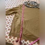 J.Crew Brown Pullover Sweater with Zebra Print Attached Scarf Size Large Photo 6