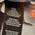 WAYF  Black Red Roses Off Shoulder Long Sleeve Satin Blouse Holiday party blouse Photo 6