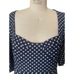 Hutch Anthropologie  Jenessa Floral Polka Dot Mini Dress size 14 Photo 1