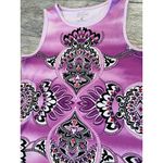 Athleta Tank Top Mandala Shirt Small 841191 Paisley Athletic sleeveless Stretch Photo 2