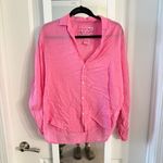 Frank & Eileen  Eileen Button-Up Shirt – Hot Pink – Size M Photo 1