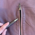 Free People Plum Dark Purple Faux Leather Mini Skirt Women’s Size 10 Photo 4