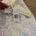 Dillard's White Beaded HOCO Dress Photo 1