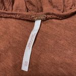 Free People Out And About Rust Orange Racerback Linen Cotton Tank Top Size XS Photo 1