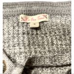 it's our time Gray Chunky Knit Lace-up Sweater Photo 3