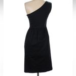 Maggy London Black One Shoulder Cocktail Beaded Embellished Dress Size 2 XS Photo 5