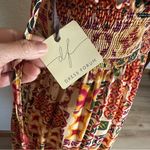 Dress Forum  Los Angeles Boho Tiered Smocked Bodice Mosaic Aztec Maxi Dress Large Photo 15