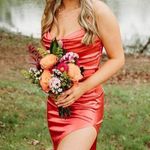 Hazel and Olive Satin Formal Dress Photo 0