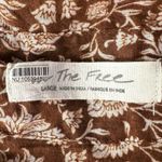 Free People  Bohemian Retro 70s Border Batik Button Down Kimono Shirt Size Large Photo 8