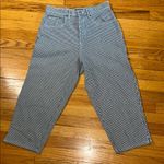 Vintage Halston jenaswear Blue and White Capris Size 6 Photo 0