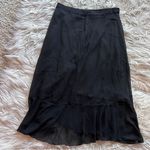 JustFab NWT  Black Ruffle Midi Skirt Photo 2