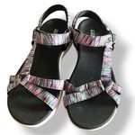 Skechers Goga Mat Women's Strappy Sandals - Black Footbed Size 8 Photo 1