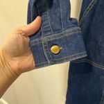 Untuckit For Her Denim Long Sleeve Shirt Career Professional Dress Size 10 Blue Photo 4