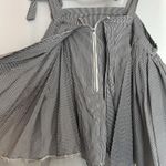 INA  [i:na] Women's Size Small Black White Stripe Off Shoulder Chiffon Ruffle Top Photo 8